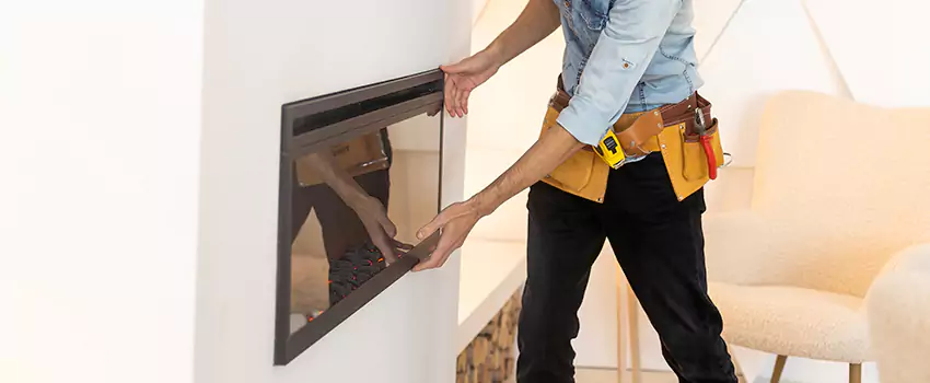 Metal Fireplace Installation in Highland, California