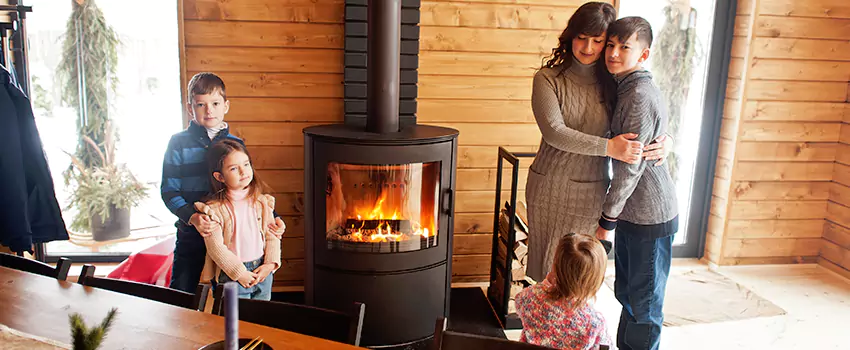 Morso Cast Iron Fireplace Insert Installation in Highland, California