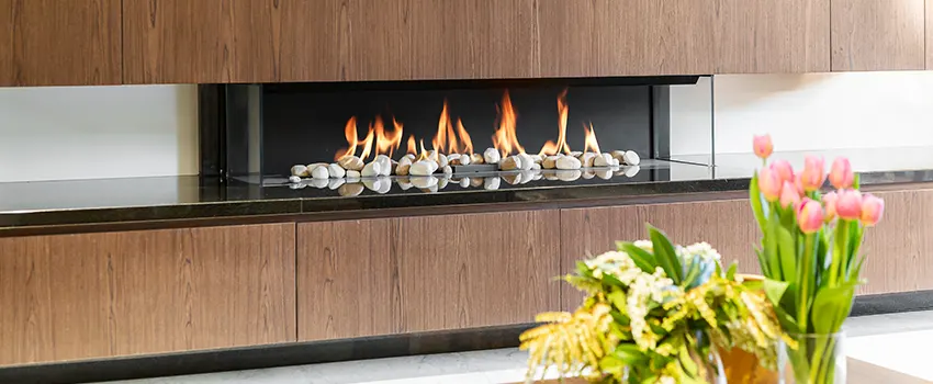 Double-height Fireplace Design Refurbishment in Highland, California