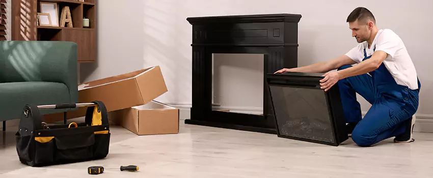 Old Rusted Metal Fireplace Repair And Replacement in Highland, CA